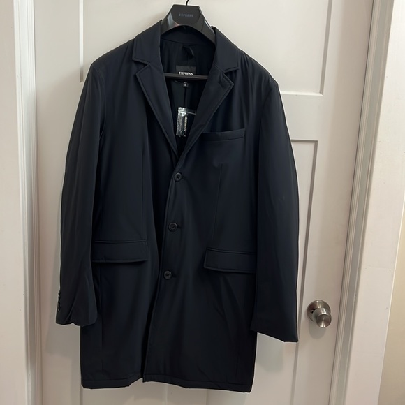 Express Nylon Water-Resistant Topcoat NWT
